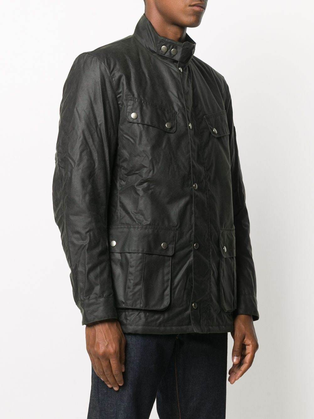 BARBOUR WAX-COATED ZIPPED JACKET