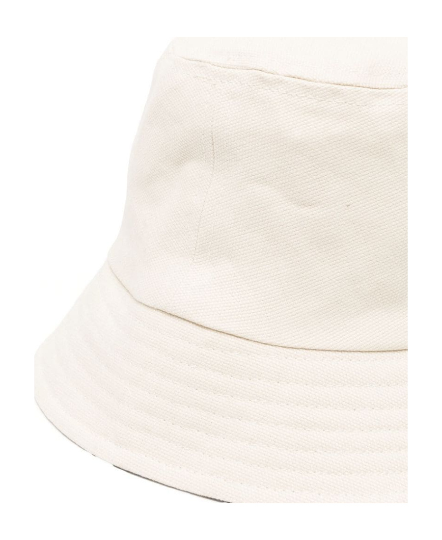 Isabel Marant Haley Cotton Embroidered Bucket Hat In White