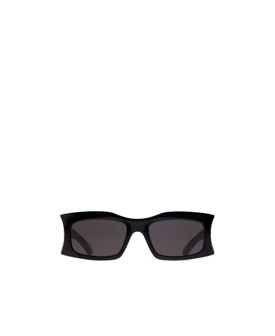 Balenciaga Hourglass Rectangle-shape Sunglasses In Black
