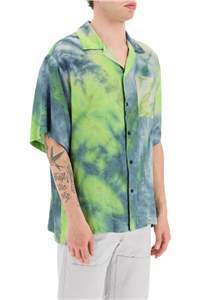 Msgm Logo Shirt In Green