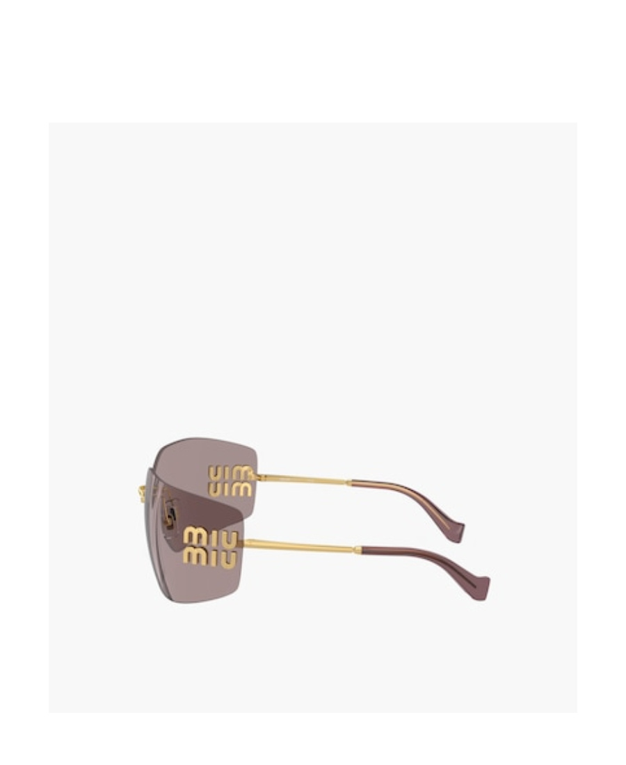 Miu Miu Runway Frameless Sunglasses In Purple