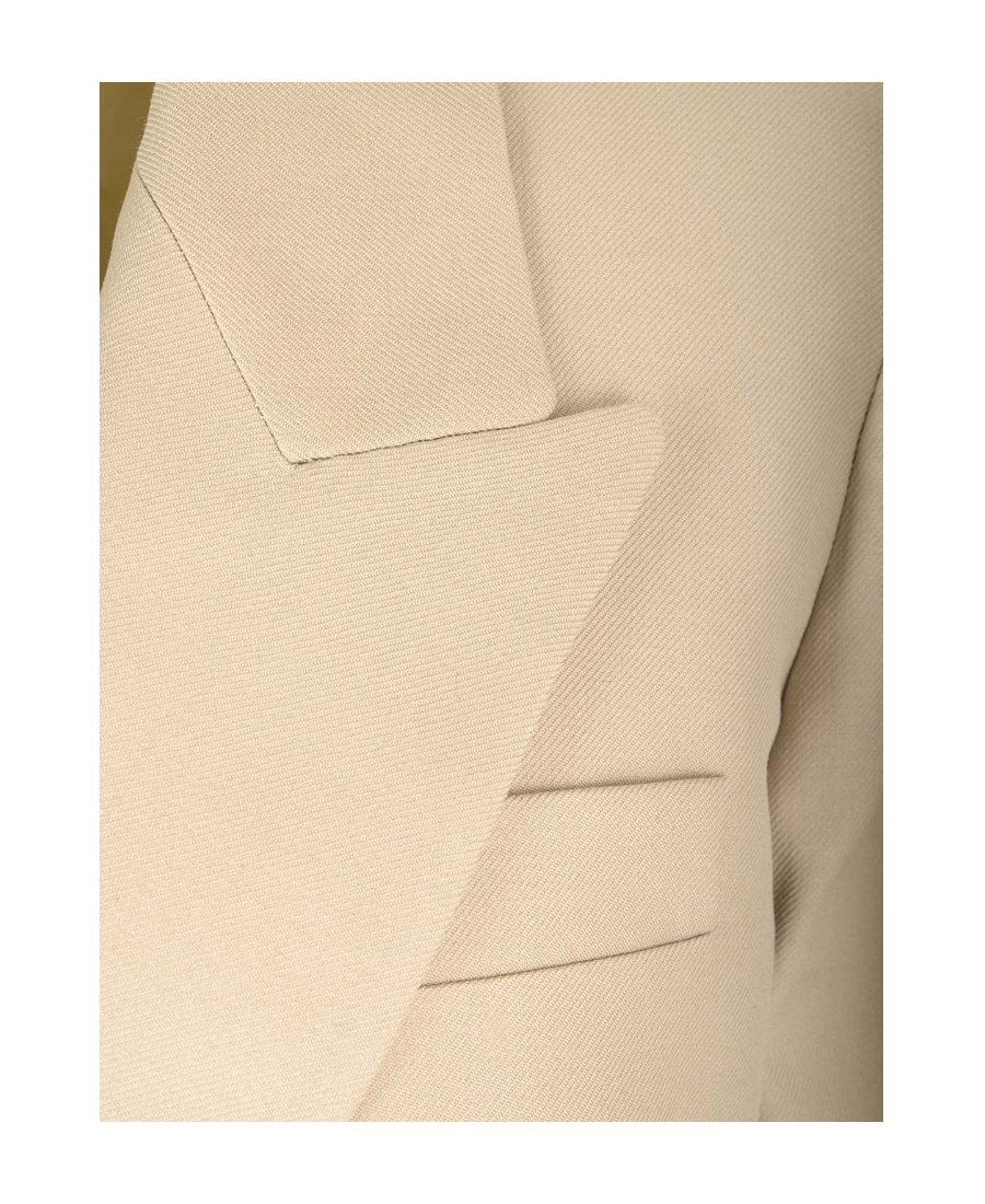 Isabel Marant Double-breasted Virgin-wool Blazer In Nude