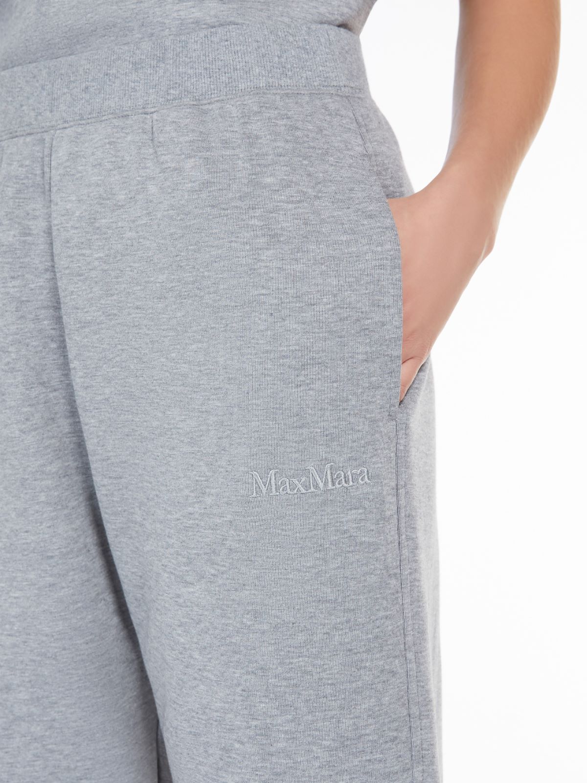 Max Mara Po Jogging Pants In Gray