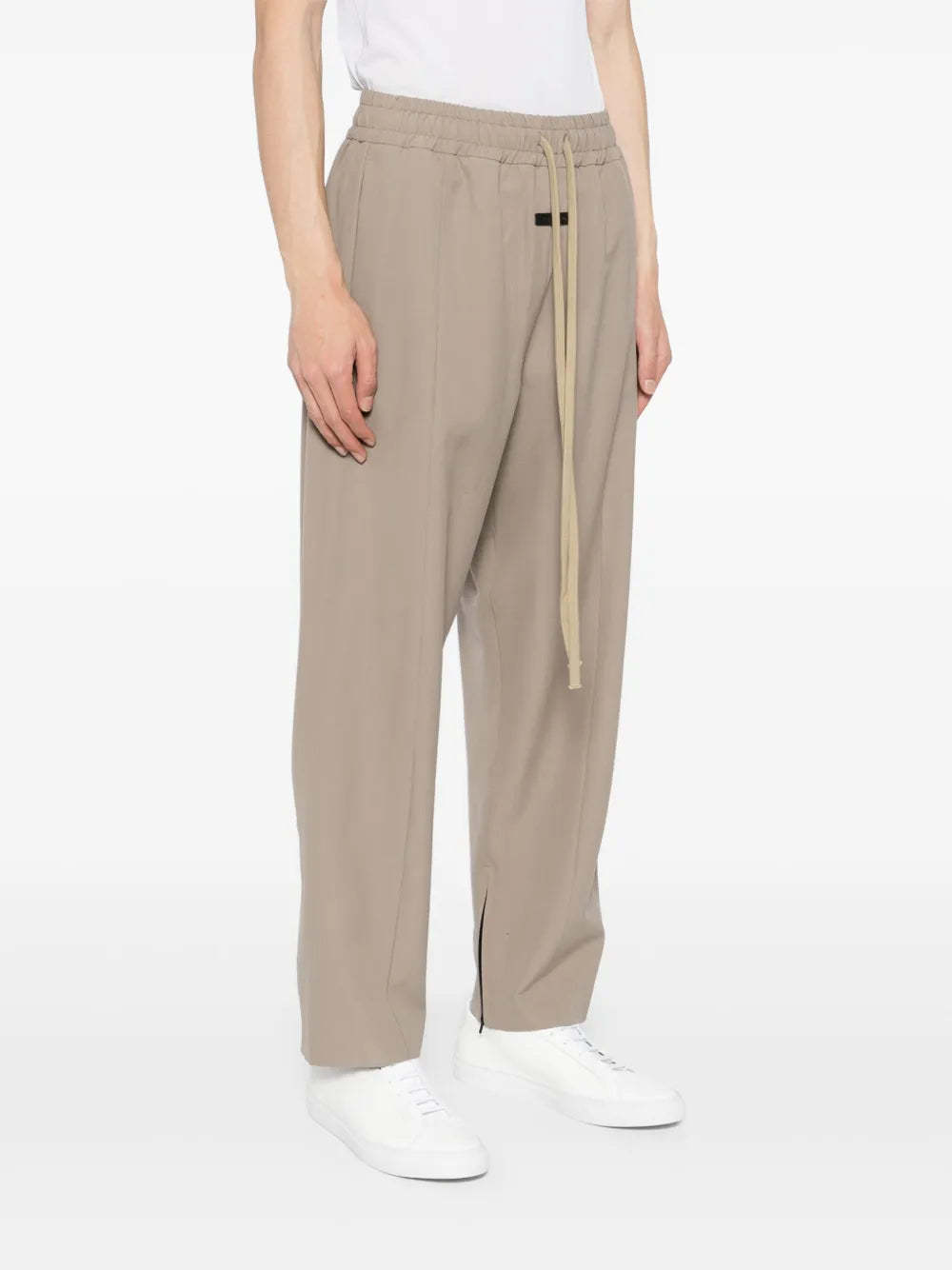 Shop Fear Of God Center Seam Track Pants In Nude