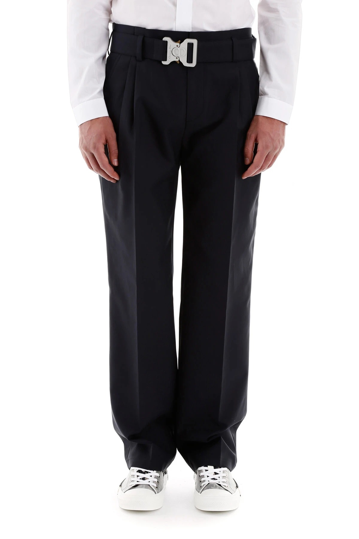 Dior Slim Straight Trousers In Black