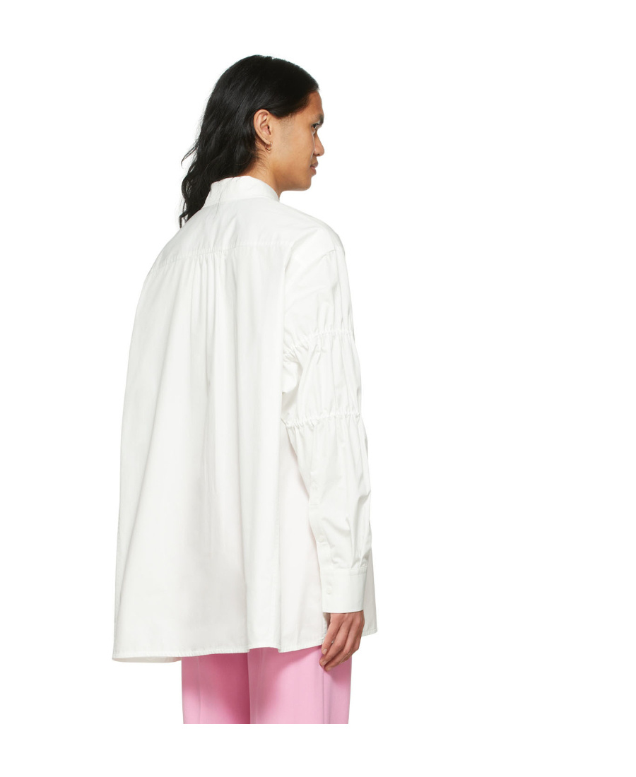 We11 Done White Cotton Shirt In White