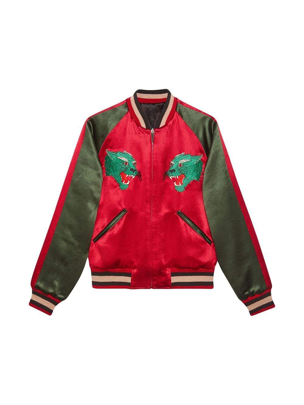 Gucci Double-sided Pilot Jacket In Black