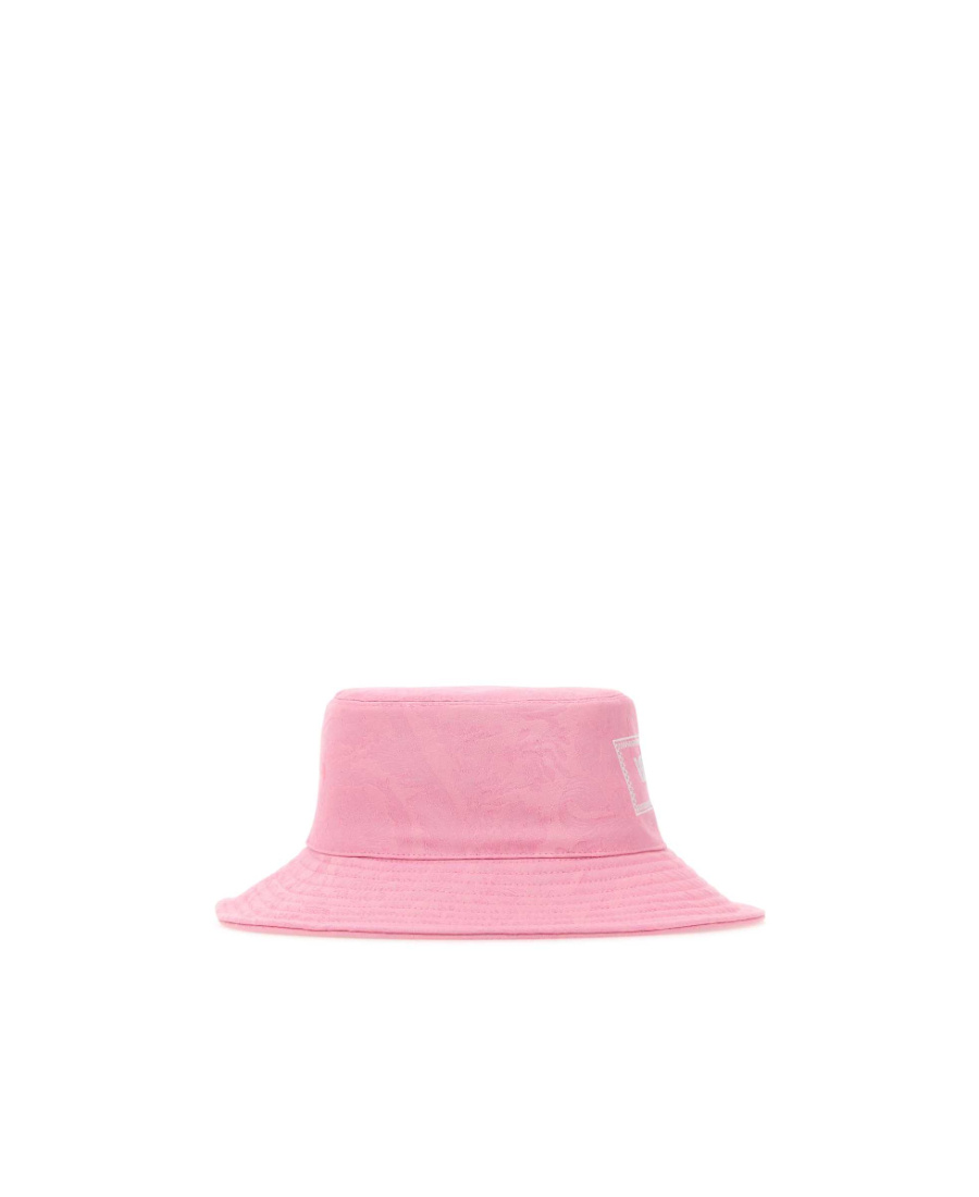 Shop Versace Barocco-jacquard Logo Bucket Hat In Pink