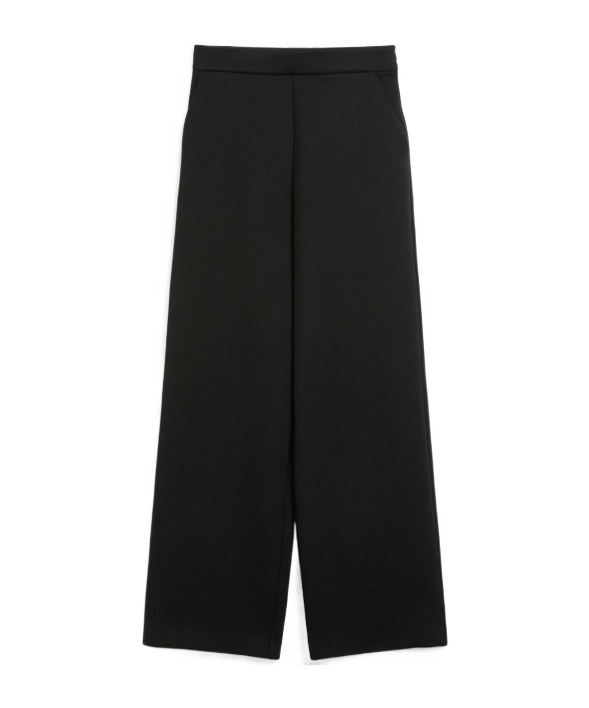 Shop Max Mara 's High Waist Straight Leg Pants In Black