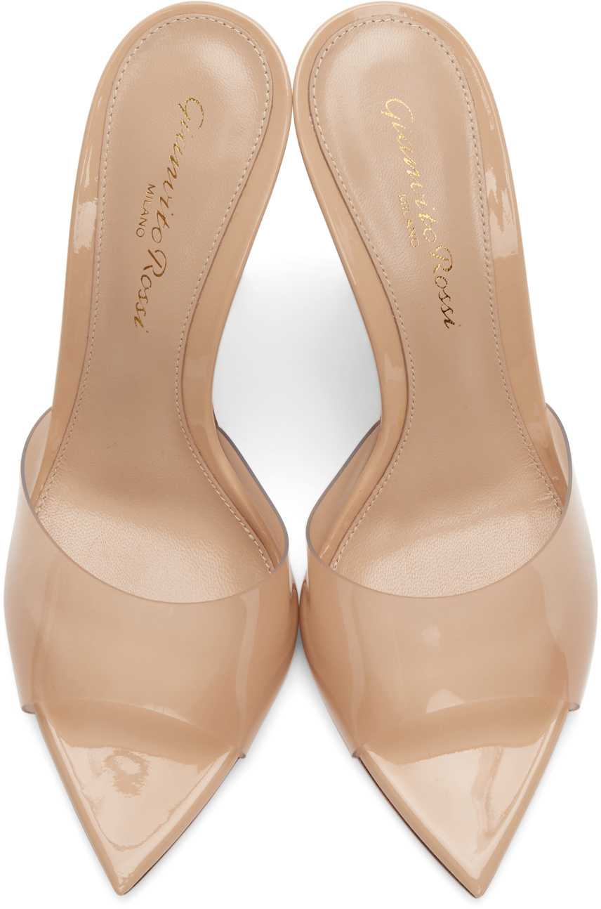 Gianvito Rossi Pointed High-heeled Sandals In Nude