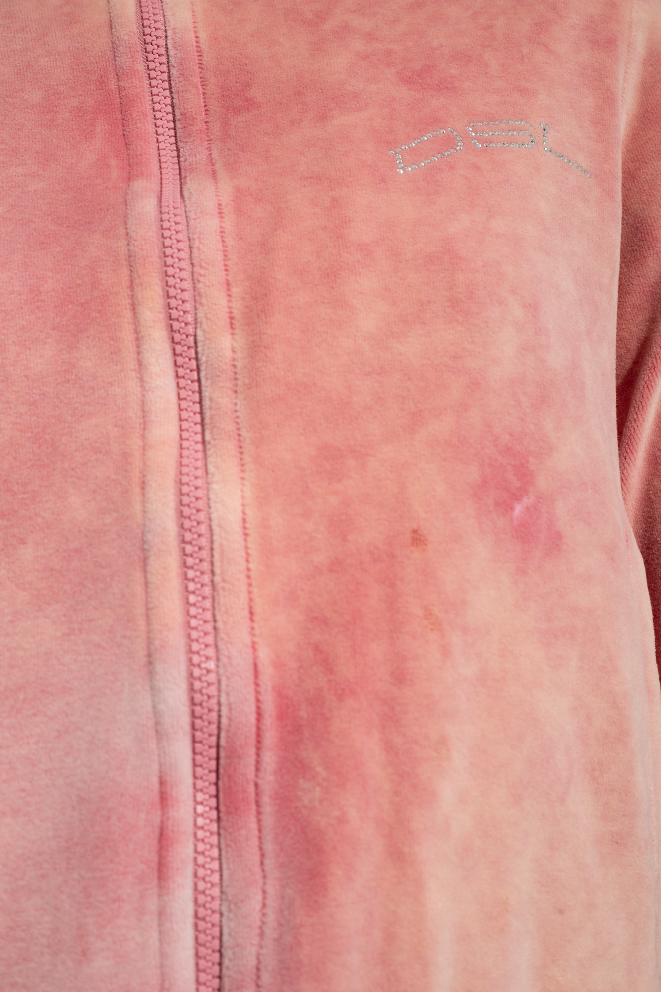 Diesel F-kinigli Zip-up Cropped Sweatshirt In Pink