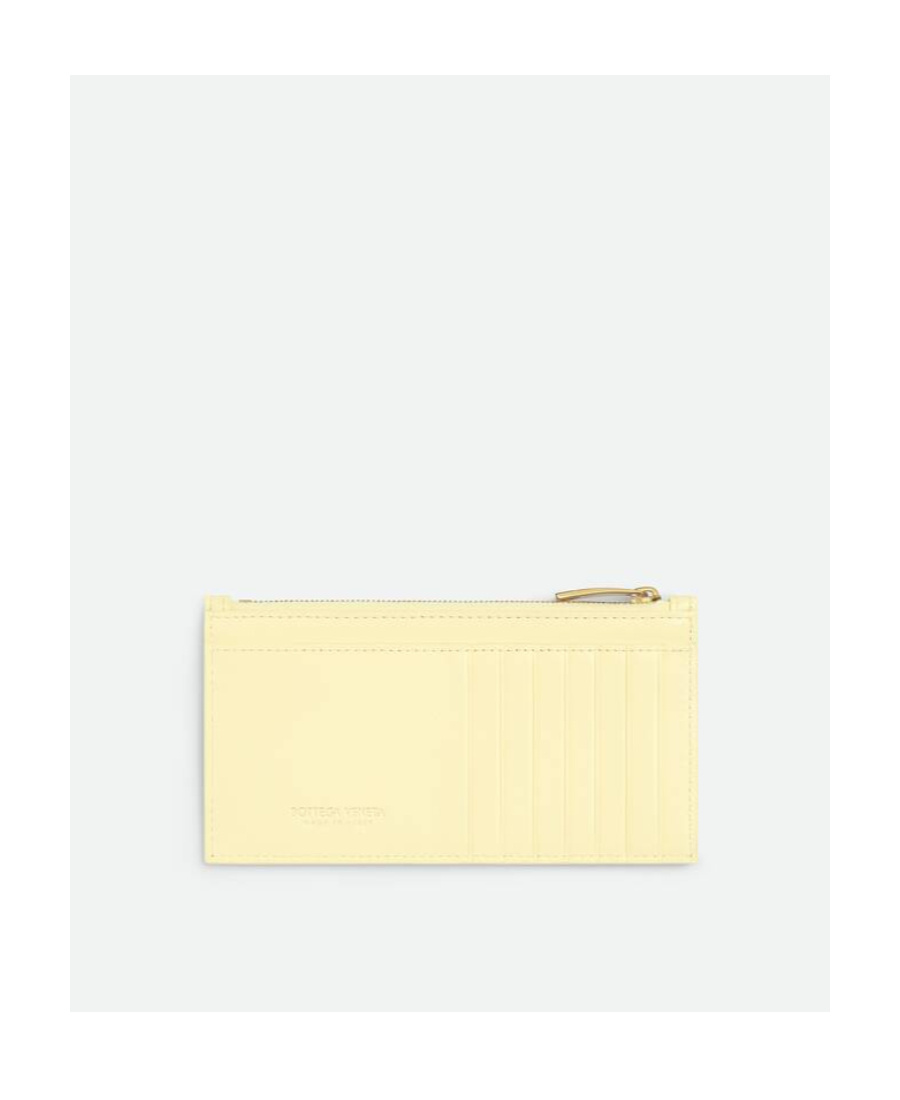 Bottega Veneta Long Zipper Card Bag In Nude