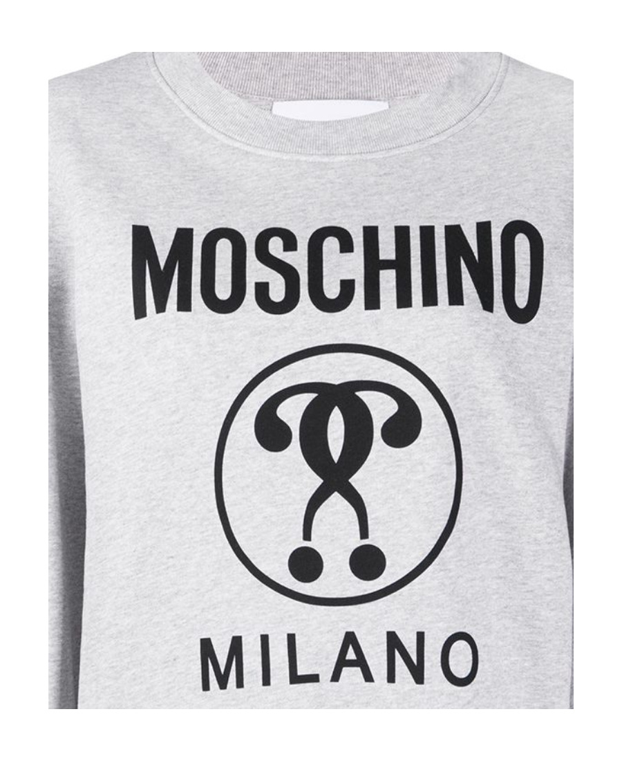Shop Moschino Question Mark Sweatshirt In White