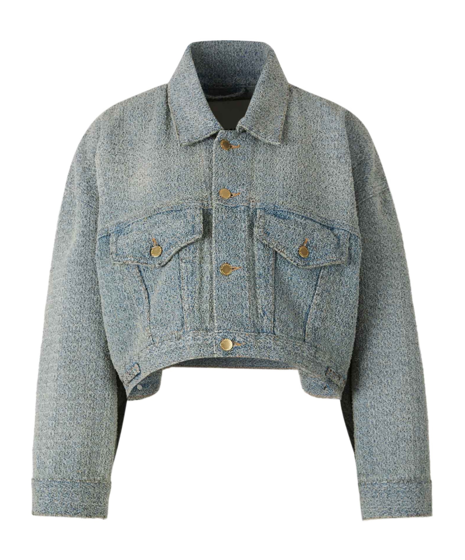 Darkpark Long-sleeved Denim Jacket In Gray