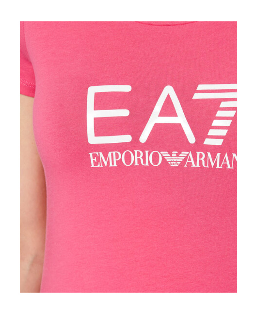 EMPORIO ARMANI SCOOP-NECK LOGO T-SHIRT