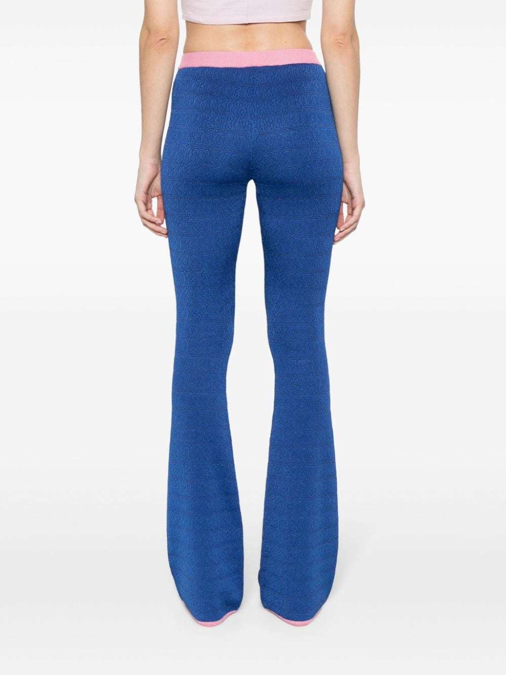 Bally Flared Trousers In Blue