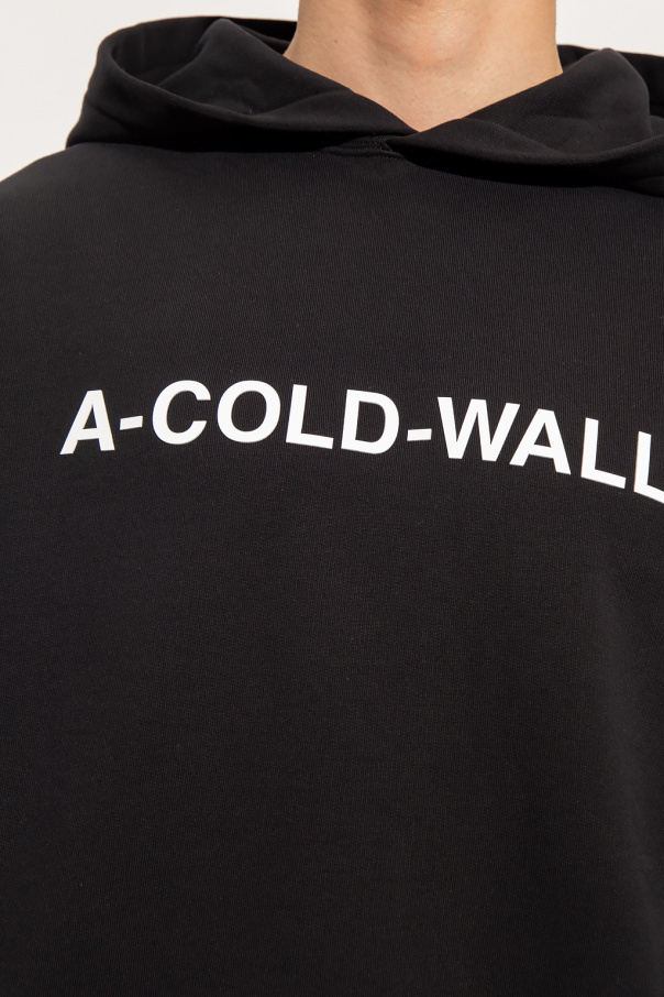 A-cold-wall* Logo-print Pullover Hoodie In Black