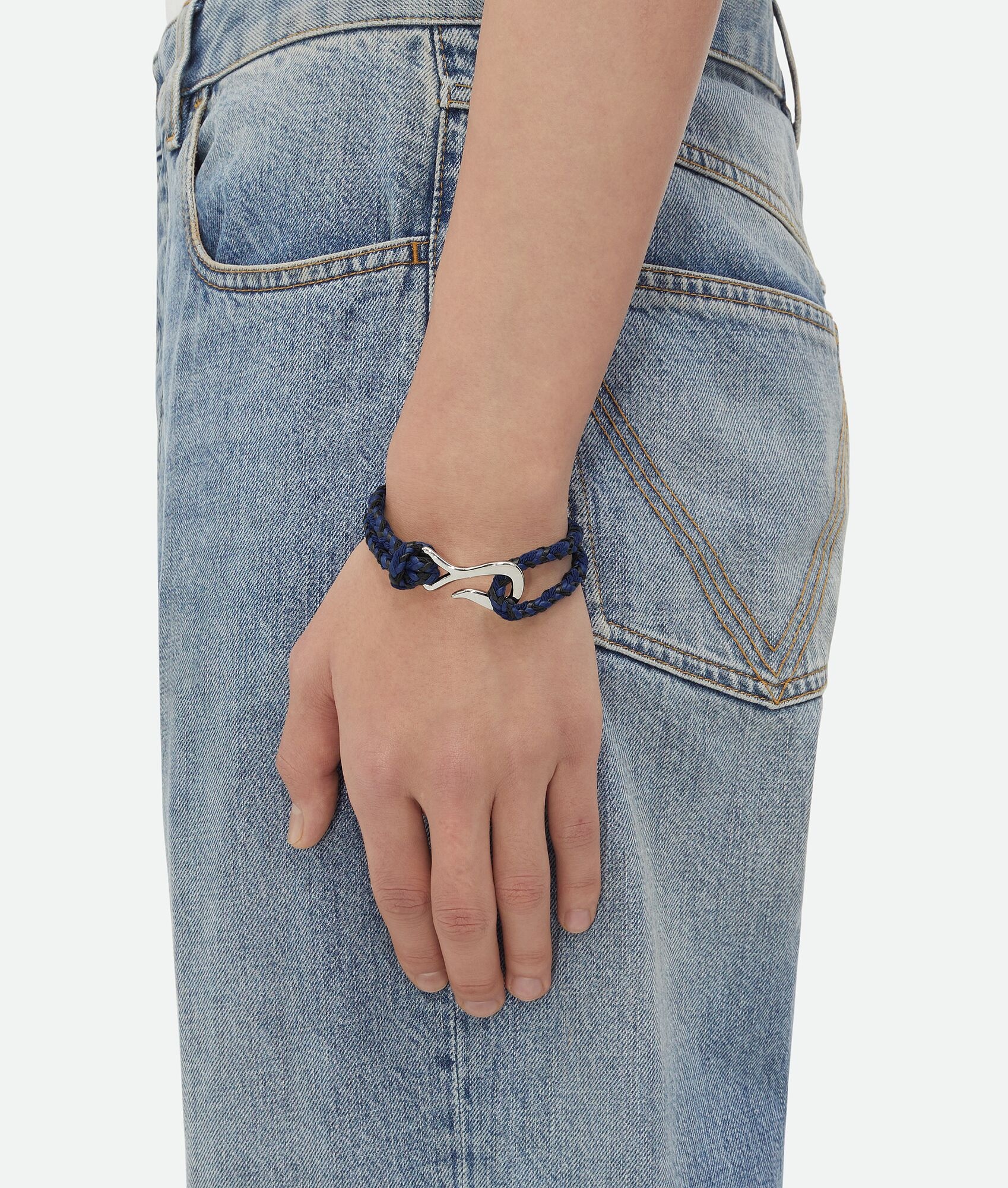 BOTTEGA VENETA BRAID LEATHER BRACELET