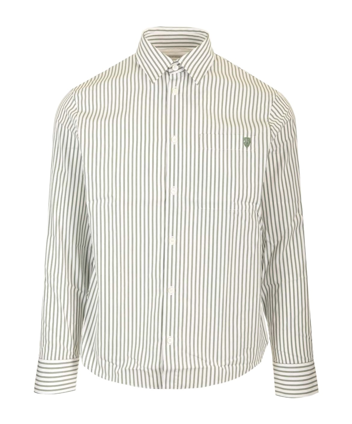 Burberry Shirt Striped Pattern Collar Button-down In White