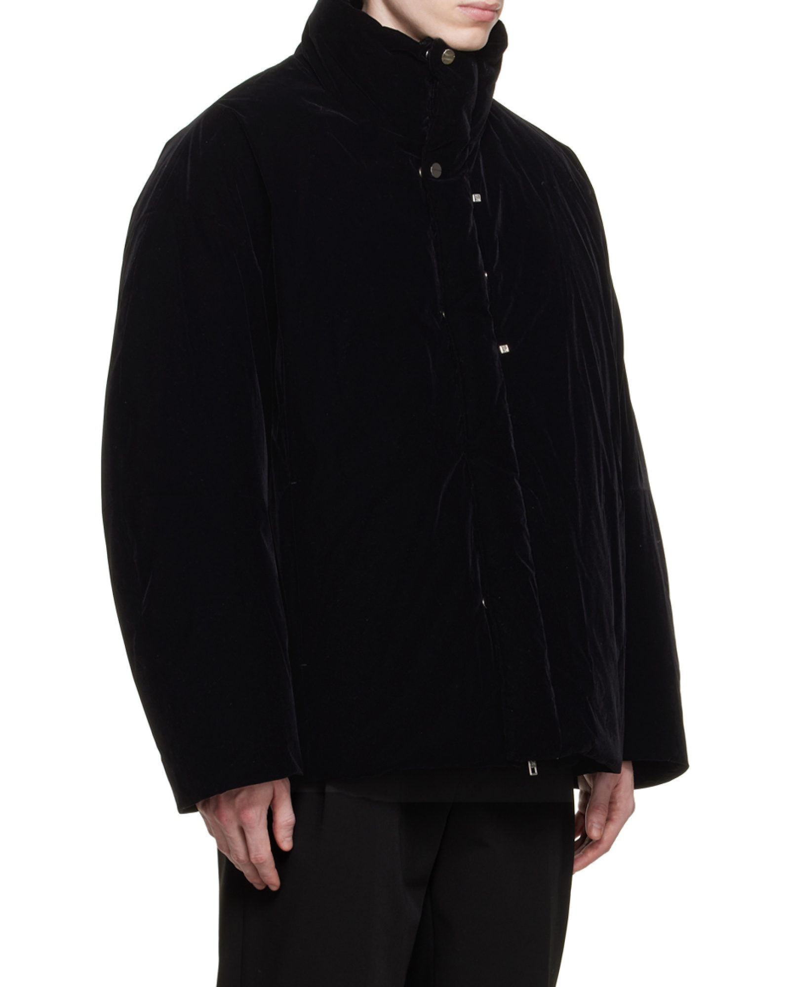 Wooyoungmi High-collar Long-sleeved Down Jacket In Black