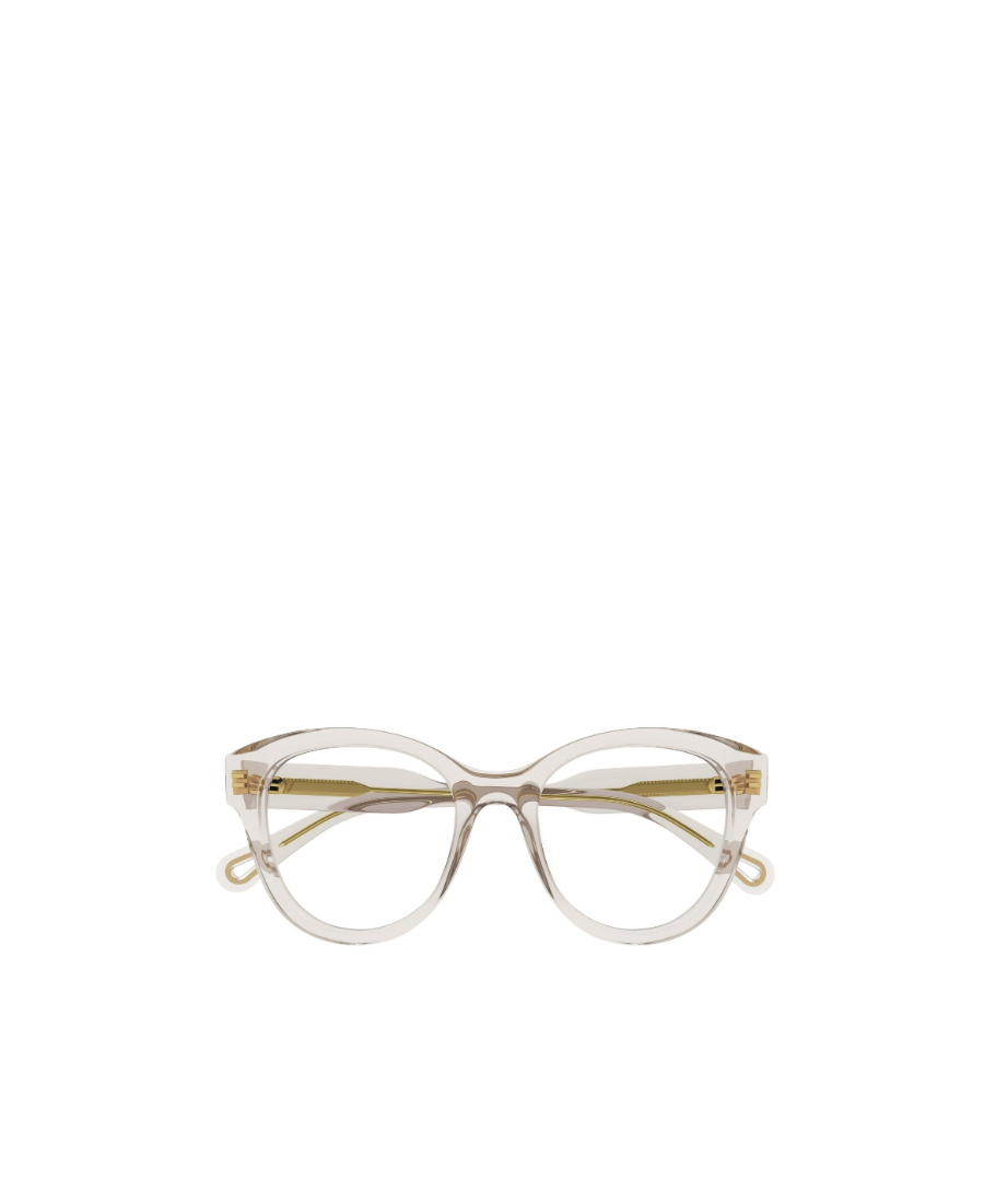 Chloé Transparent-frame Logo Glasses In White