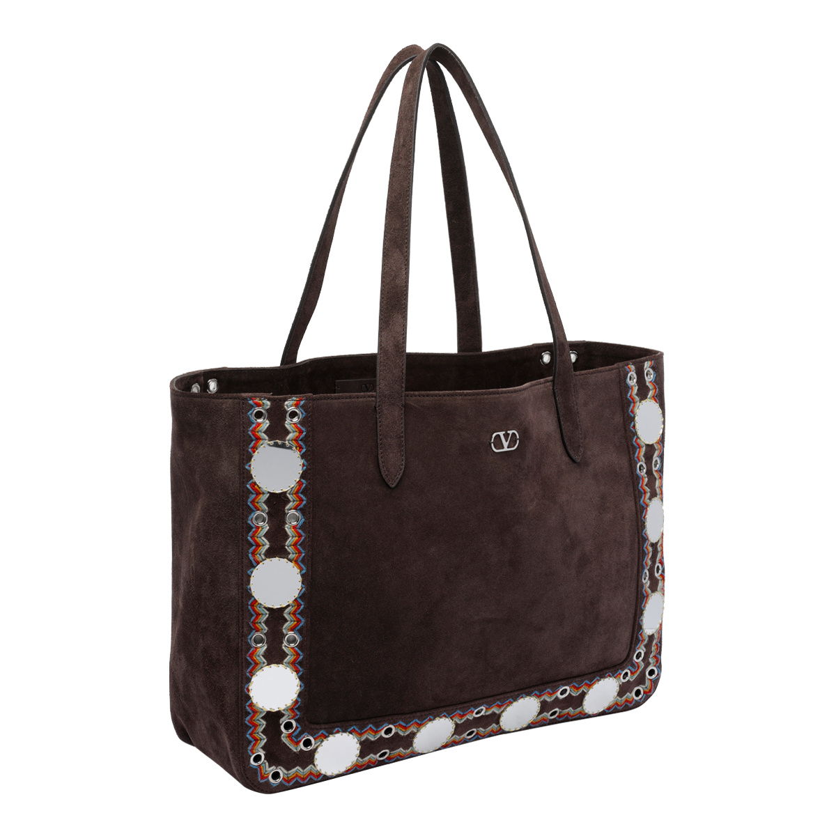 Valentino Logo Tote Bag In Black