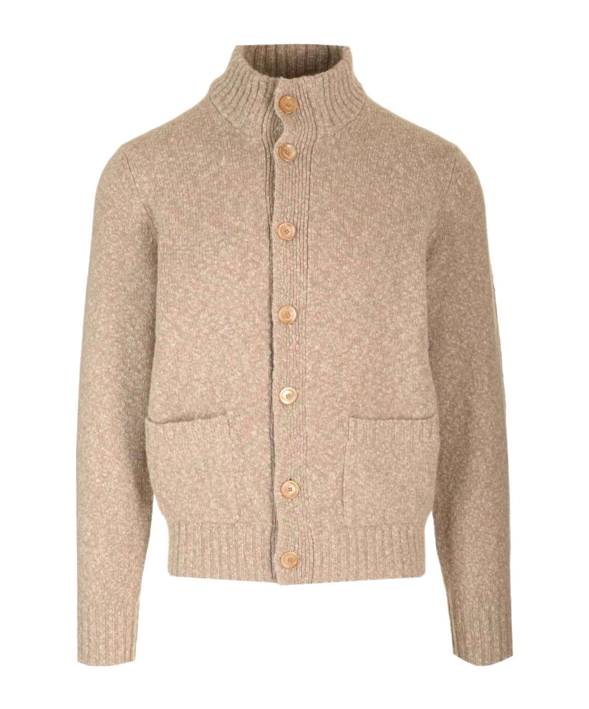 Brunello Cucinelli Wool Cardigan Jackets Beige In Nude