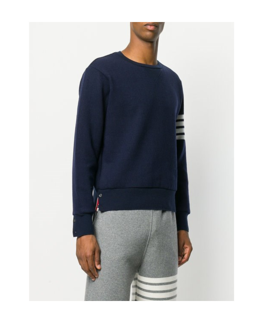 Thom Browne Engineered 4-bar Cotton Sweatshirt