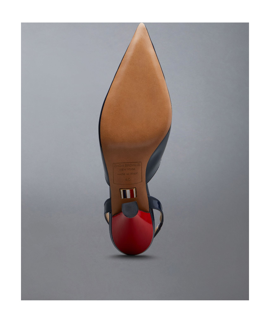 Thom Browne Curved-heel 120mm Leather Pumps In Black