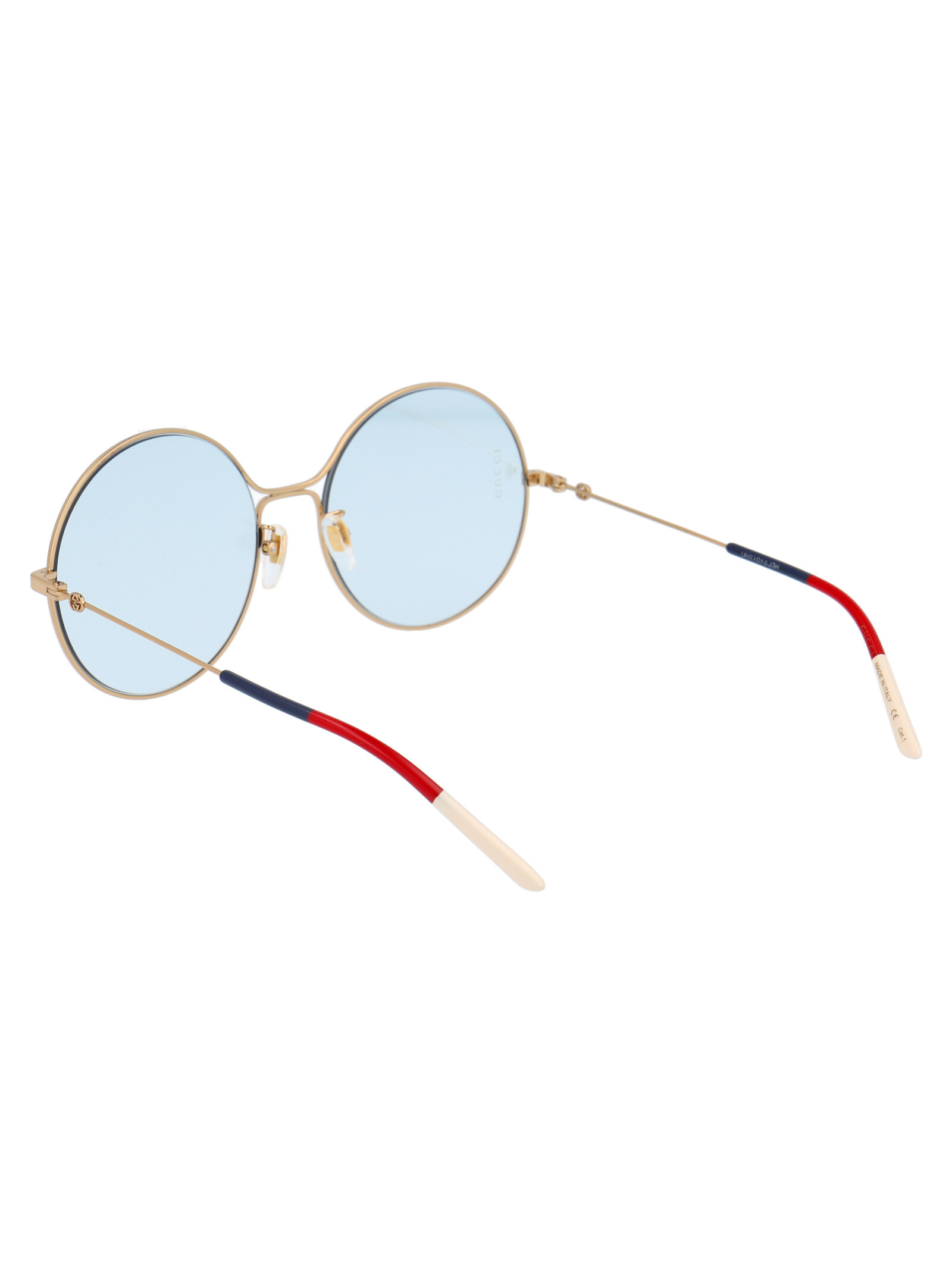 Gucci Round Shaped Sunglasses In Blue
