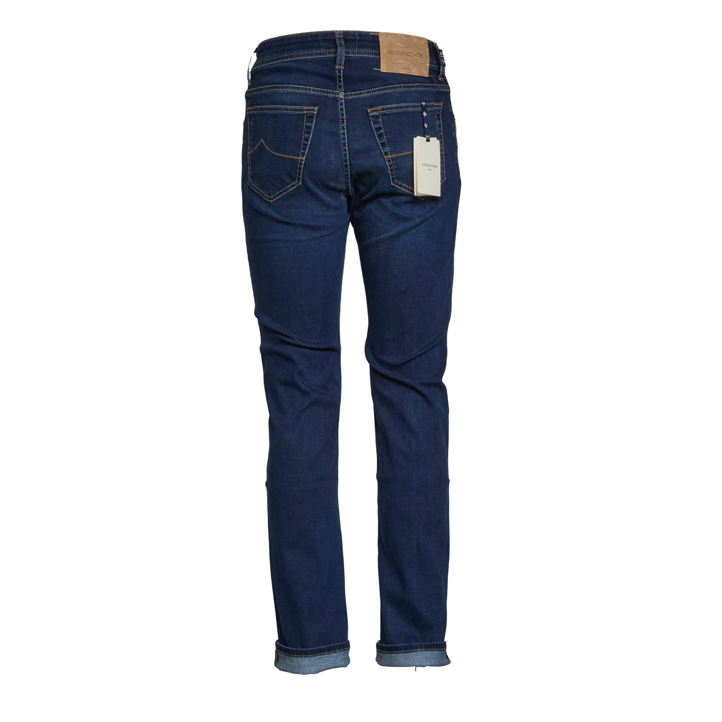 Jacob Cohen Bard Patterned Insert Jeans In Blue