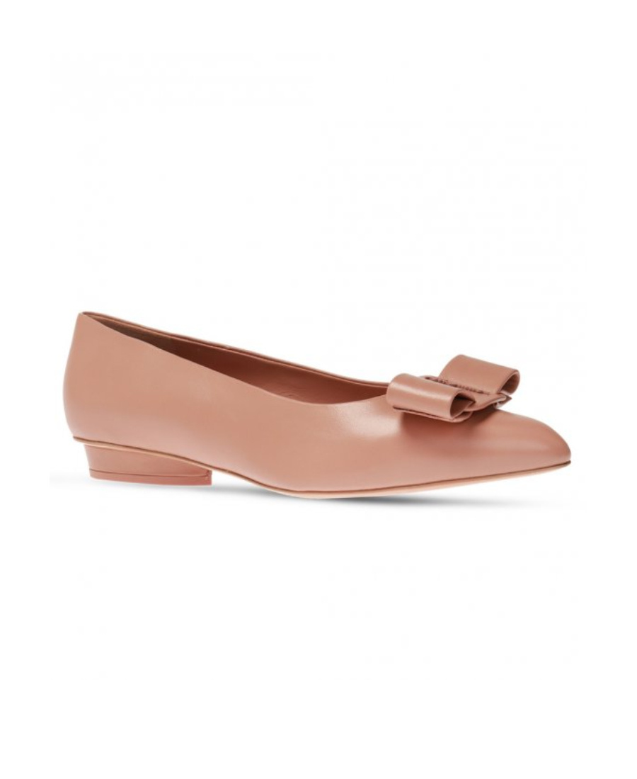 Ferragamo Ballet Flats In Brown