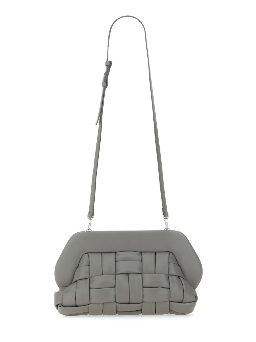 Shop Themoirè Adjustable Shoulder Bag In Gray