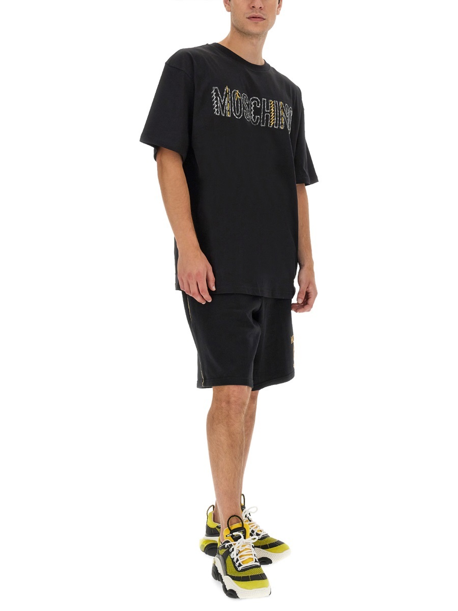 Moschino Short-sleeved T-shirt In Black