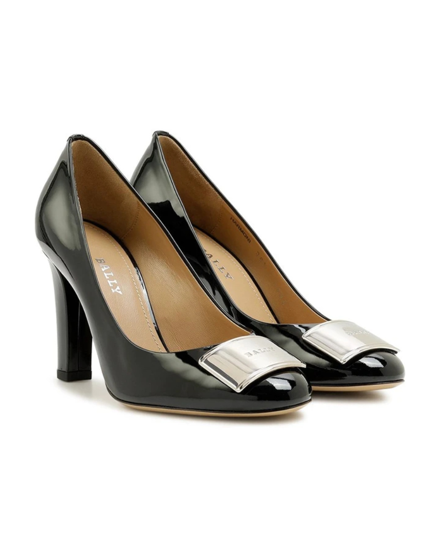 Bally Logo High Heels In Black
