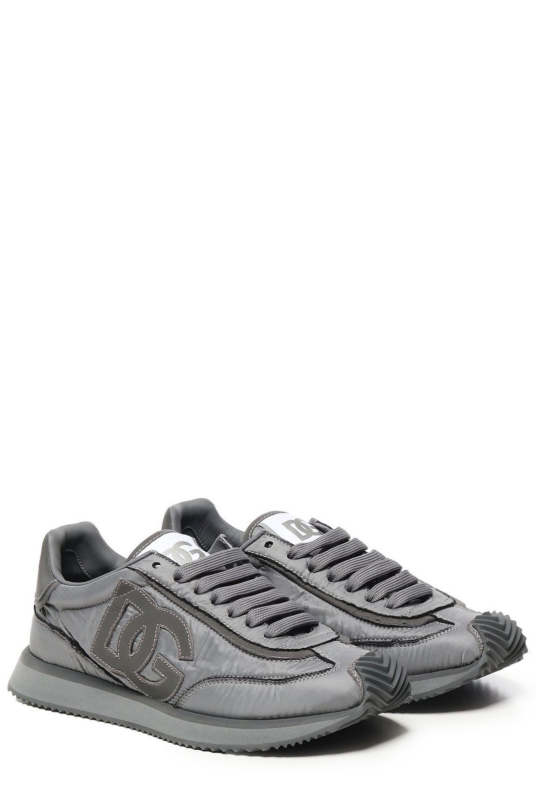 Dolce & Gabbana Cushion Nylon Sneakers Rubber Sole In Gray