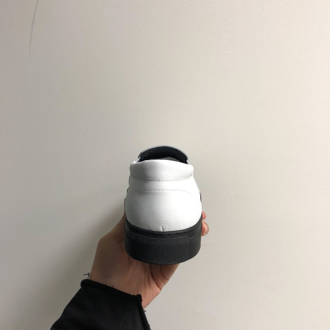 Moschino Portrait Print Cover Shoes In White