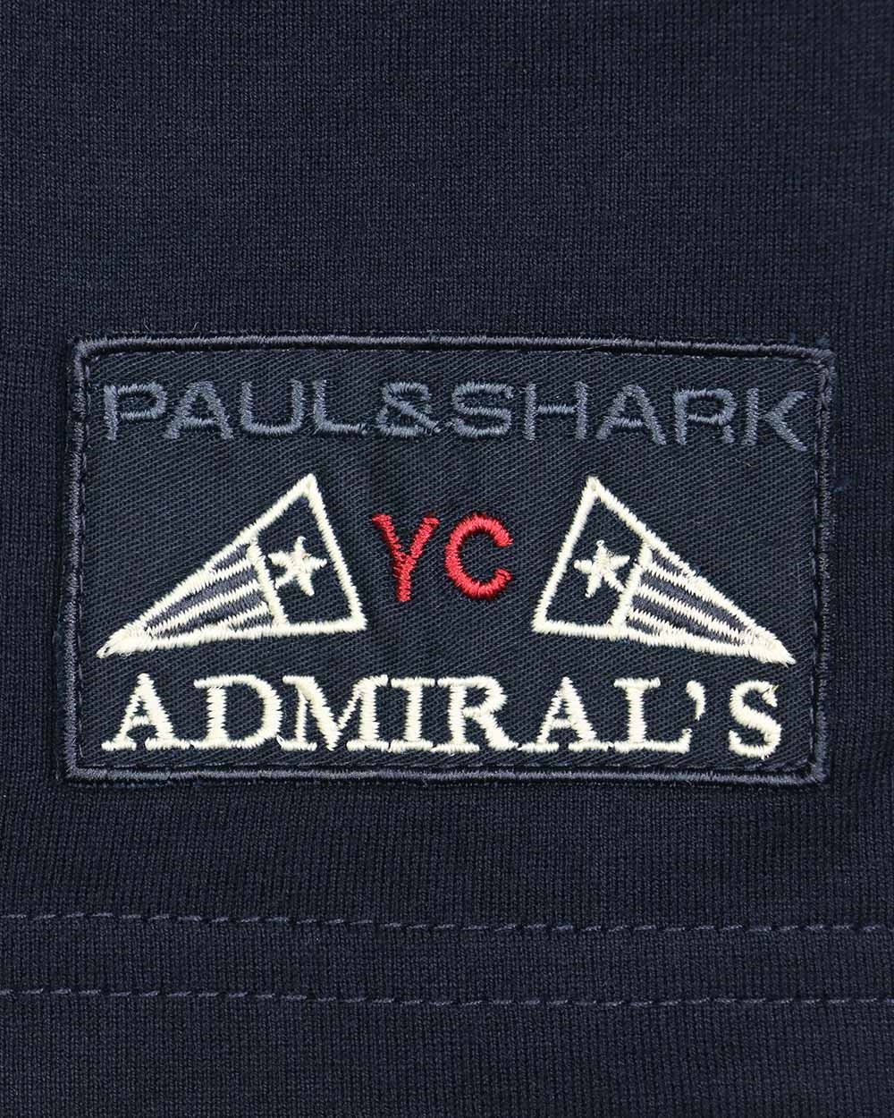Paul & Shark Logo Printed T-shirt In Black