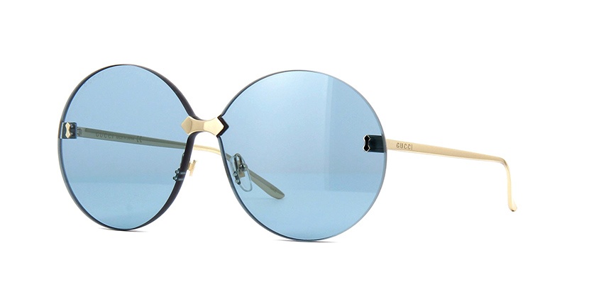 Gucci Round Sunglasses In Blue