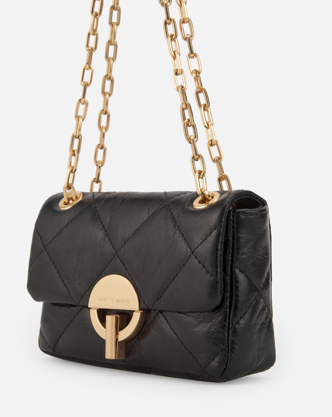 Vanessa Bruno Logo Shoulder Bag In Black