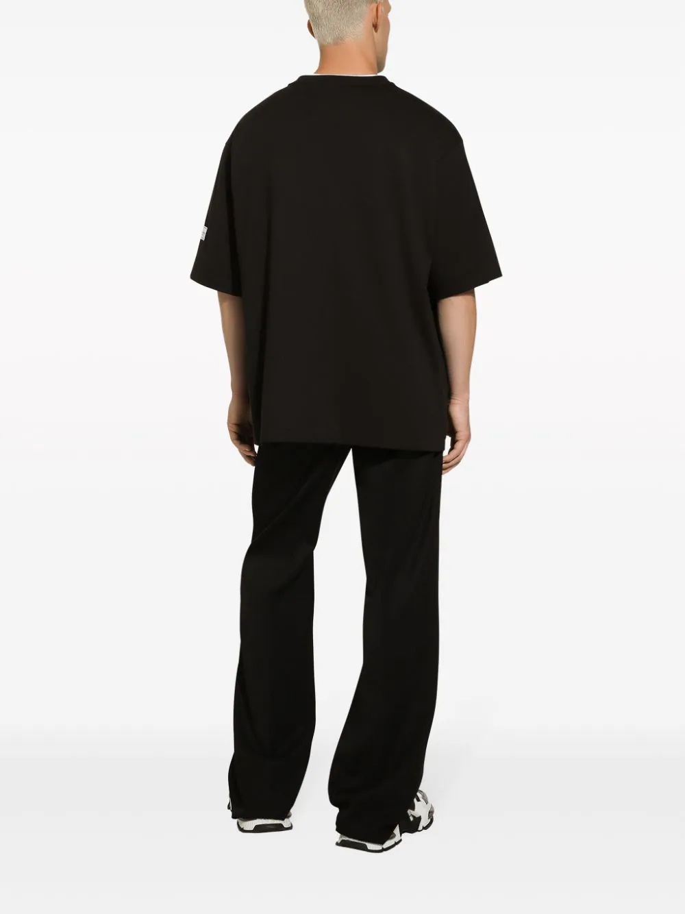 Dolce & Gabbana Dg Logo Print T-shirt In Black