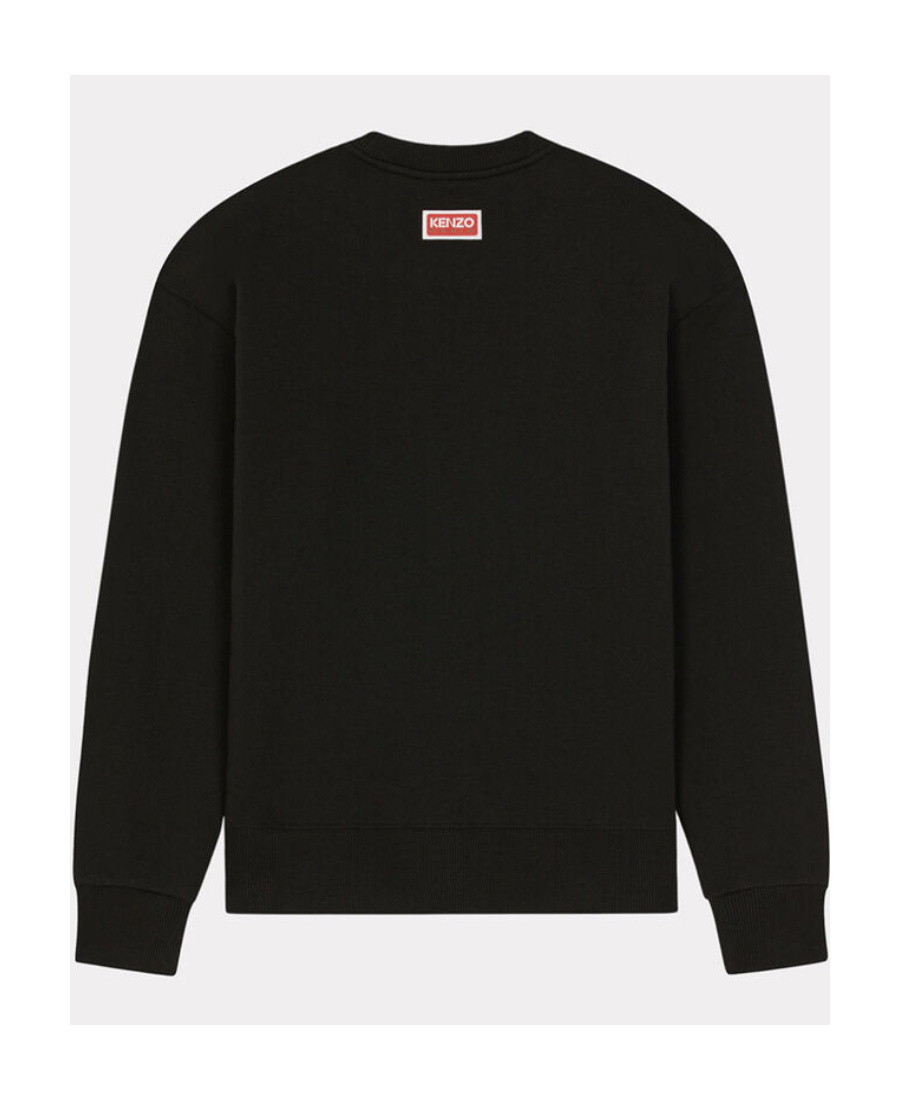 Kenzo Varsity Jungle Embroidered Sweatshirt In Black