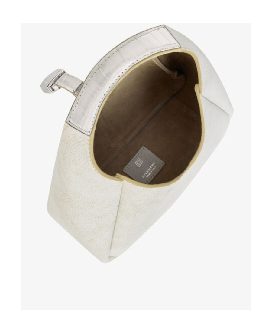 Givenchy Mini G Leather Tote Bag In White