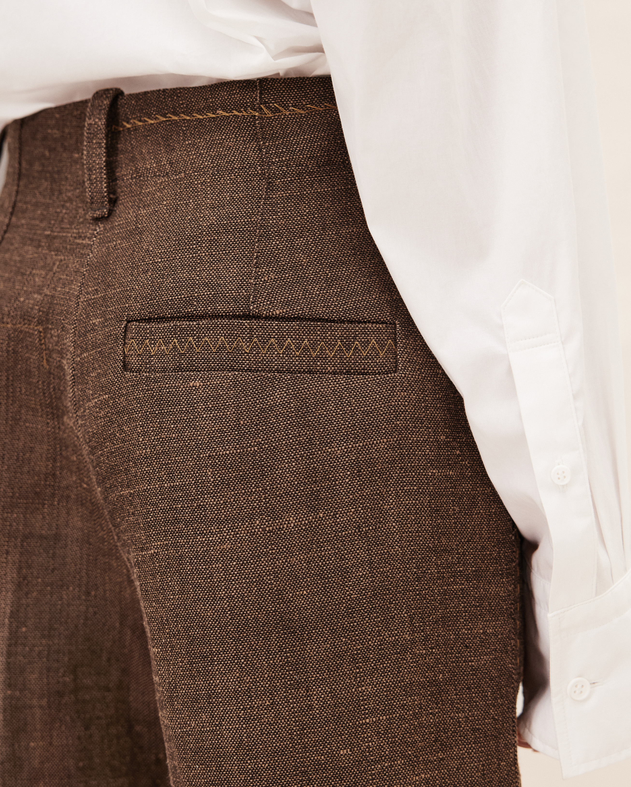 Jacquemus Le Pantalon Cordao Linen-blend Canvas Trousers In Brown