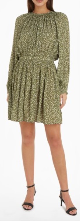 Tommy Hilfiger Long-sleeved Dress In Green