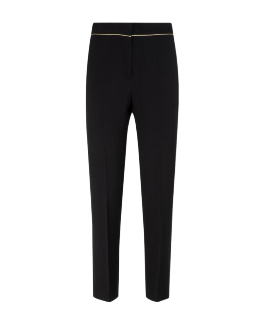 Max Mara Womens Black Nepeta Straight-leg High-rise Stretch-wool Trousers In Black