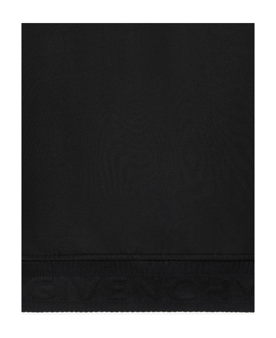 Givenchy Wool Logo Lettering Bomber Jacket In Black