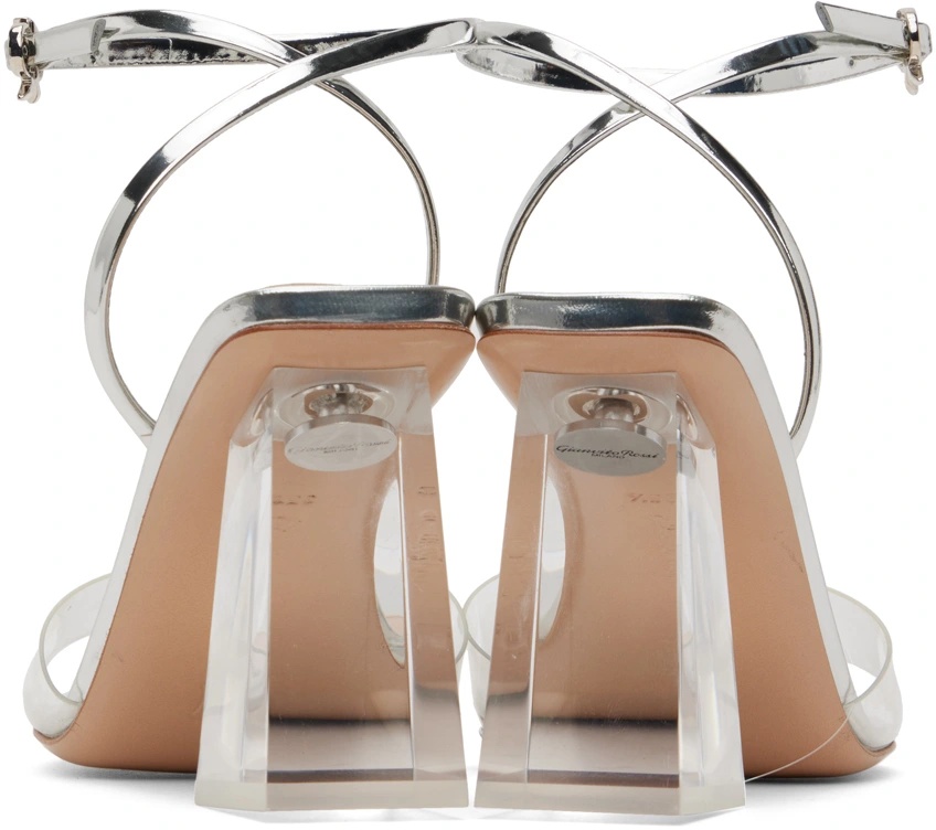 Gianvito Rossi Cosmic 85mm Block Heel Sandals In White