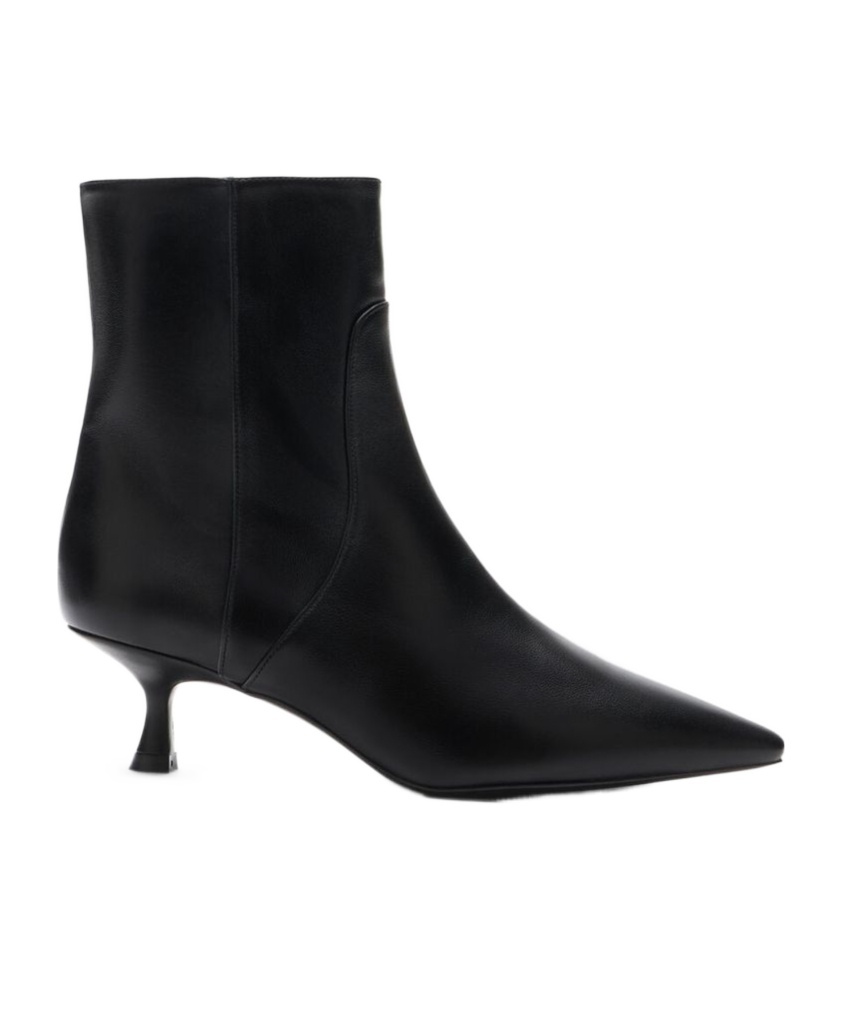 Stuart Weitzman Naomi Stretch Suede Ankle Booties In Black