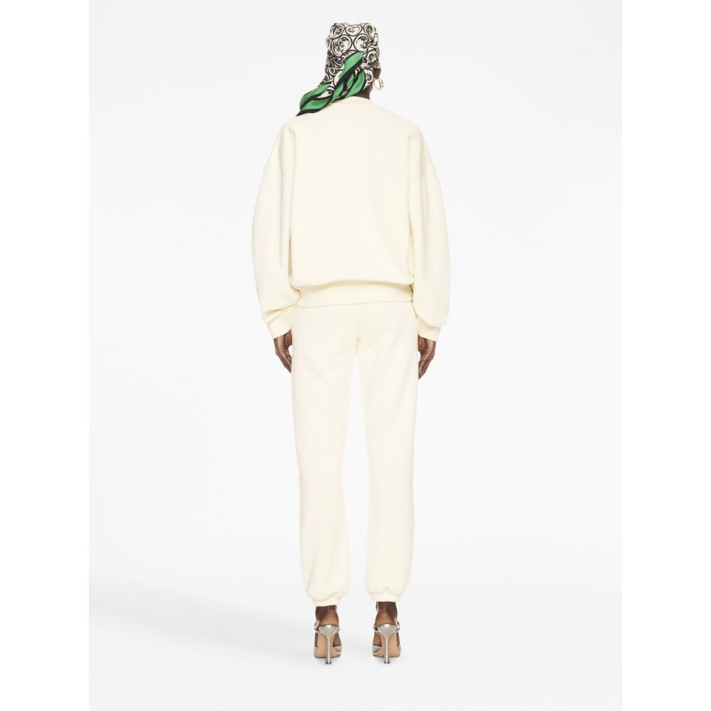 Off-white Ow-print Cotton Sweatshirt In White